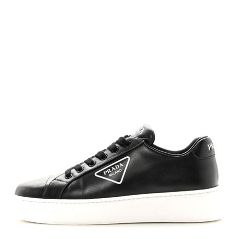 prada vitello soft sneakers|PRADA Vitello Soft Triangle Logo Low Top 45mm Sneakers.